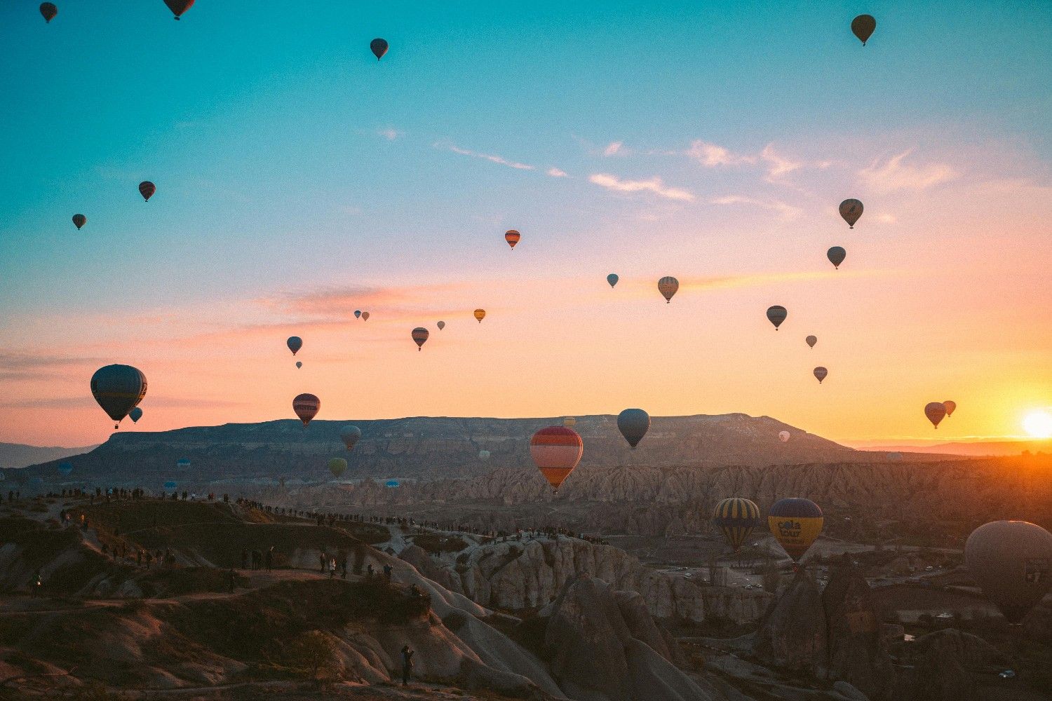 Cappadocia hot air balloons and fairy chimneys